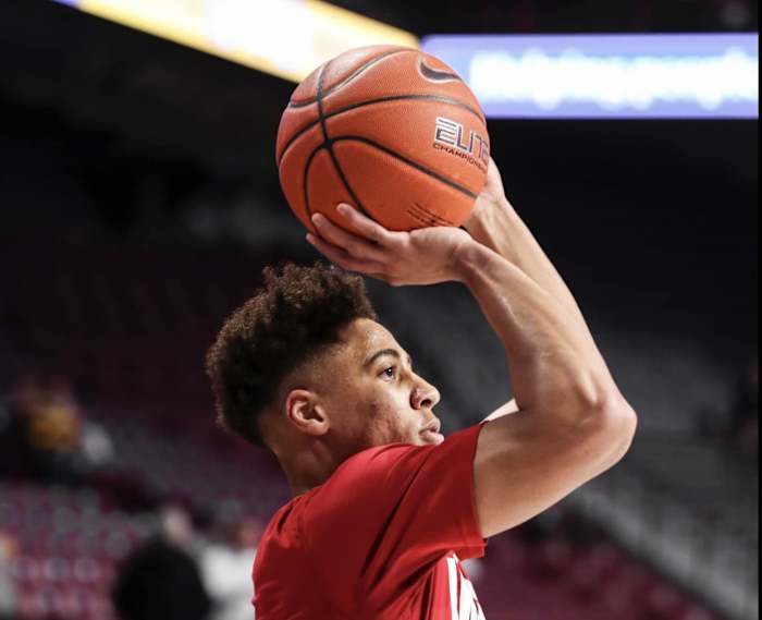 Indiana guard Rob Phinisee is expected to return to the lineup on Sunday at Minnesota. (Photo courtesy IU Athletics)